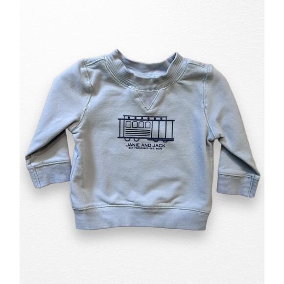 Janie and Jack Trolley Sweatshirt, 3-6 Months - Picture 4 of 6